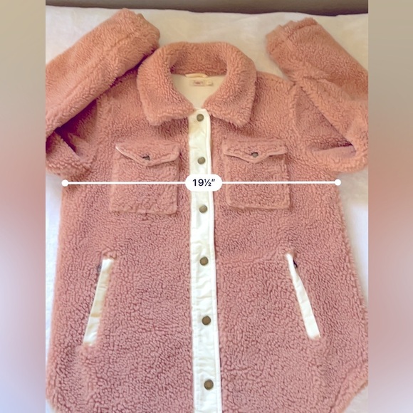 Faherty Eldridge Sport Sherpa Teddy Jacket Tuscany Brown Fleece Size S - Picture 6 of 14